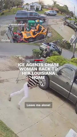 On Wednesday, the Department of Homeland Security announced it was launching an immigration enforcement operation in the New Orleans area. Video obtained by CNN shows federal agents wearing ICE vests chasing a woman back to her home in Marrero, Louisiana a suburb of New Orleans. CNN’s Ryan Young reports.