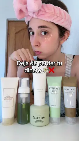 Estos son los mejores limpiadores faciales para pieles con acné ✅❤️‍🩹 #skincare #rutinadeskincare #skincarecoreano #acne #cleanser 