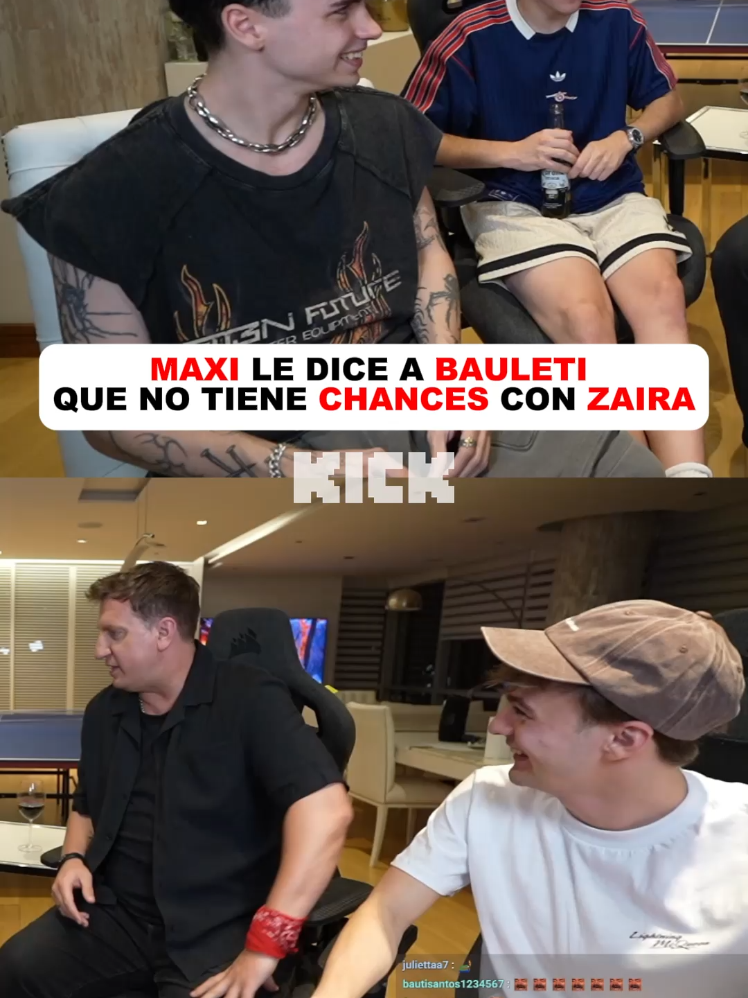 MAXI LE DICE A BAULETI QUE NO TIENE CHANCES CON ZAIRA #kick #irl #irlstreaming #stake #fyp #fyppppppppppppppppppppppp #argentina #streamers #paratiiiiiiiiiiiiiiiiiiiiiiiiiiiiiii #paratii #argentina🇦🇷 #moski #bauleti #mernuel #zairanara