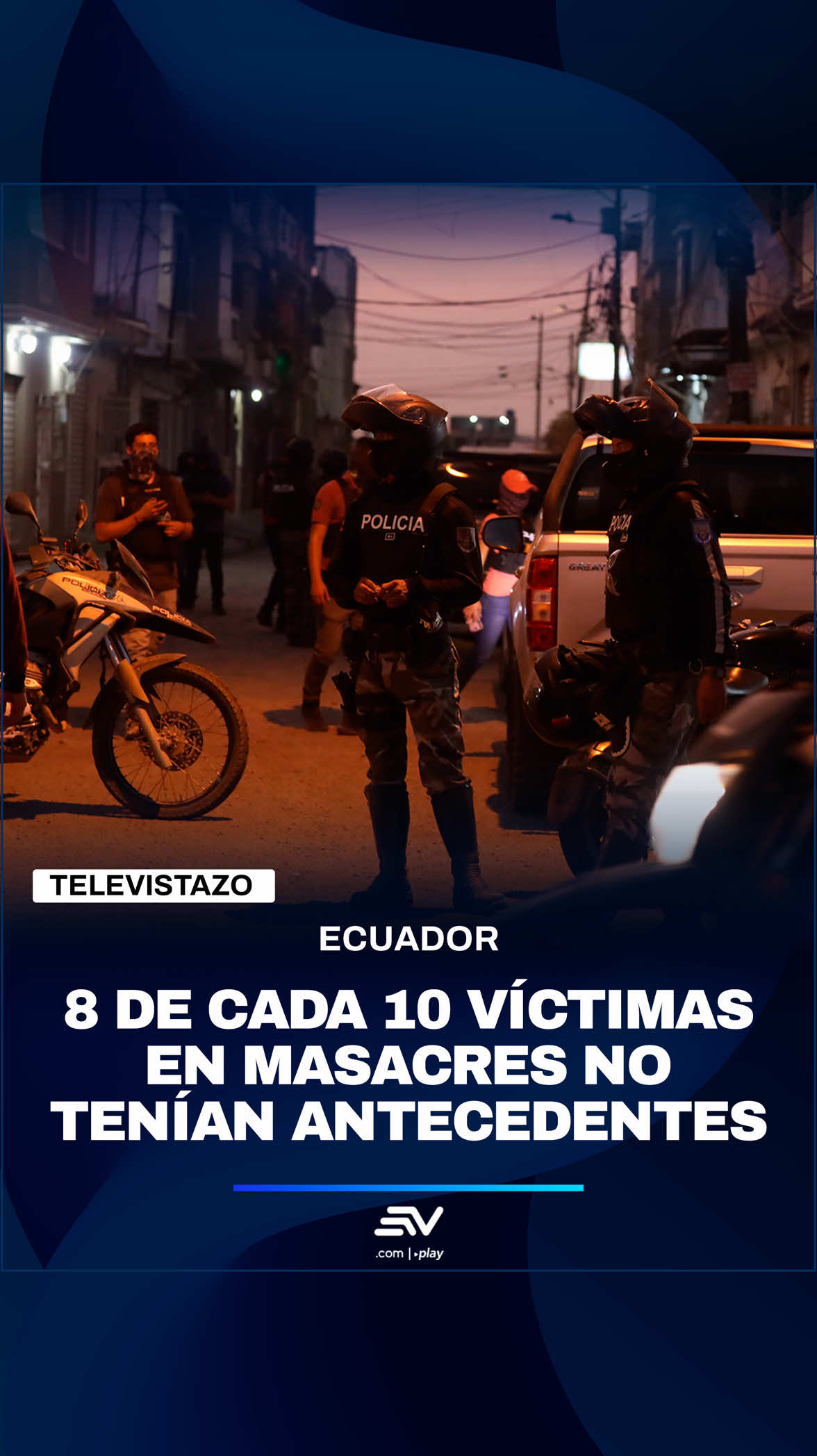 #Televistazo |📃 Un informe del Observatorio de Conflictos, de la Universidad Central, muestra que ocho de cada 10 fallecidos en asesinatos múltiples no tenían antecedentes penales, y que cuatro de cada 10 víctimas eran estudiantes. 🎙️ Jacqueline Rodas con estos y otros datos del informe.  💻