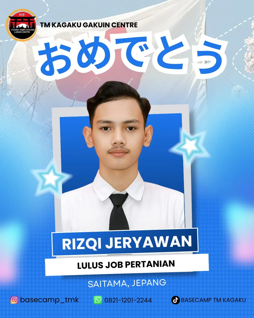 omedetou Beje san lulus job pertanian, penempatan Saitama #indojapan🇮🇩🇯🇵 #tokuteginou🇲🇨🇯🇵  #kenshuseijapan🇮🇩🇯🇵🎌fype_japan  #kenshuseijapan🇮🇩🇯🇵🎌  #fyppppppppppppppppppppppp 