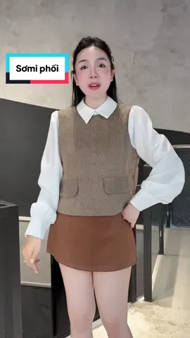 Sơmi phối dạ #trangchoichang25 #thoitrangnu #thoitrang #somiphoi 