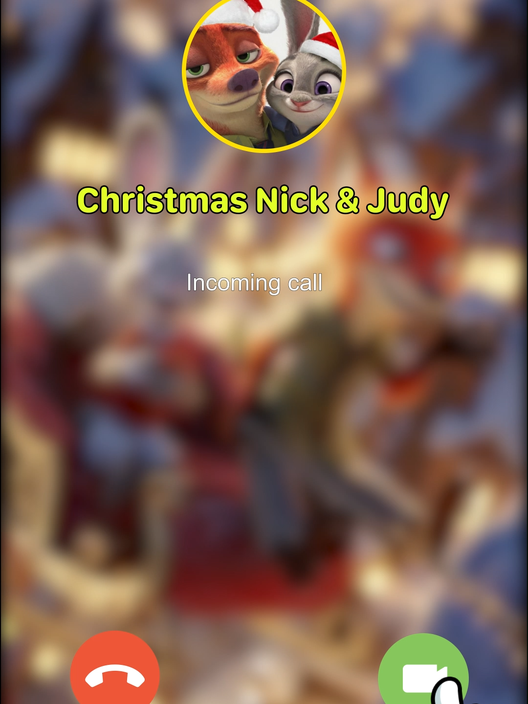 🦊🐰🎅 Nick & Judy delivering gifts like Santa! 😍✨ #Zootopia #NickAndJudy #ChristmasMagic #SantaForKids #santa #SantaVideoCall #PrankCall #XmasPrank #SantaCall #ChristmasVibes #SantaPrank #christmas