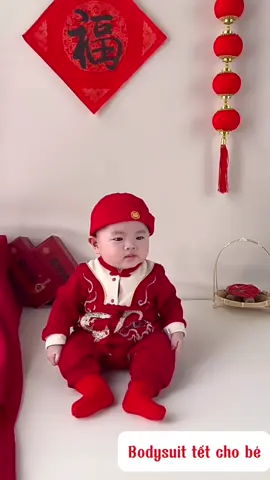 Set tết 2025 cho bé yêu chất cotton mềm mịn cho bé yêu từ 3-12kg #bodysuit #mevabe #videohangthoitrang #binshopkids #sosinh 