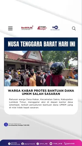 WARGA KABAR PROTES BANTUAN DANA UMKM SALAH SASARAN