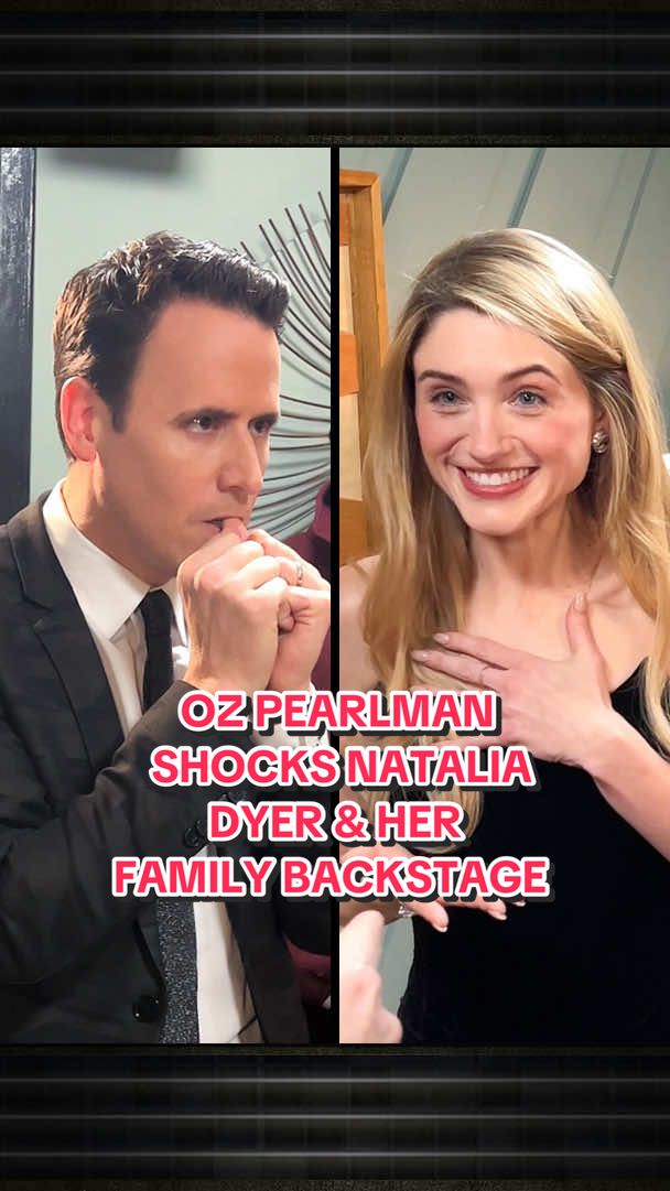 @Oz Pearlman shocks Natalia Dyer and her family backstage! #FallonTonight #OzPearlman #NataliaDyer #StrangerThings #StrangerThingsOnFallon  