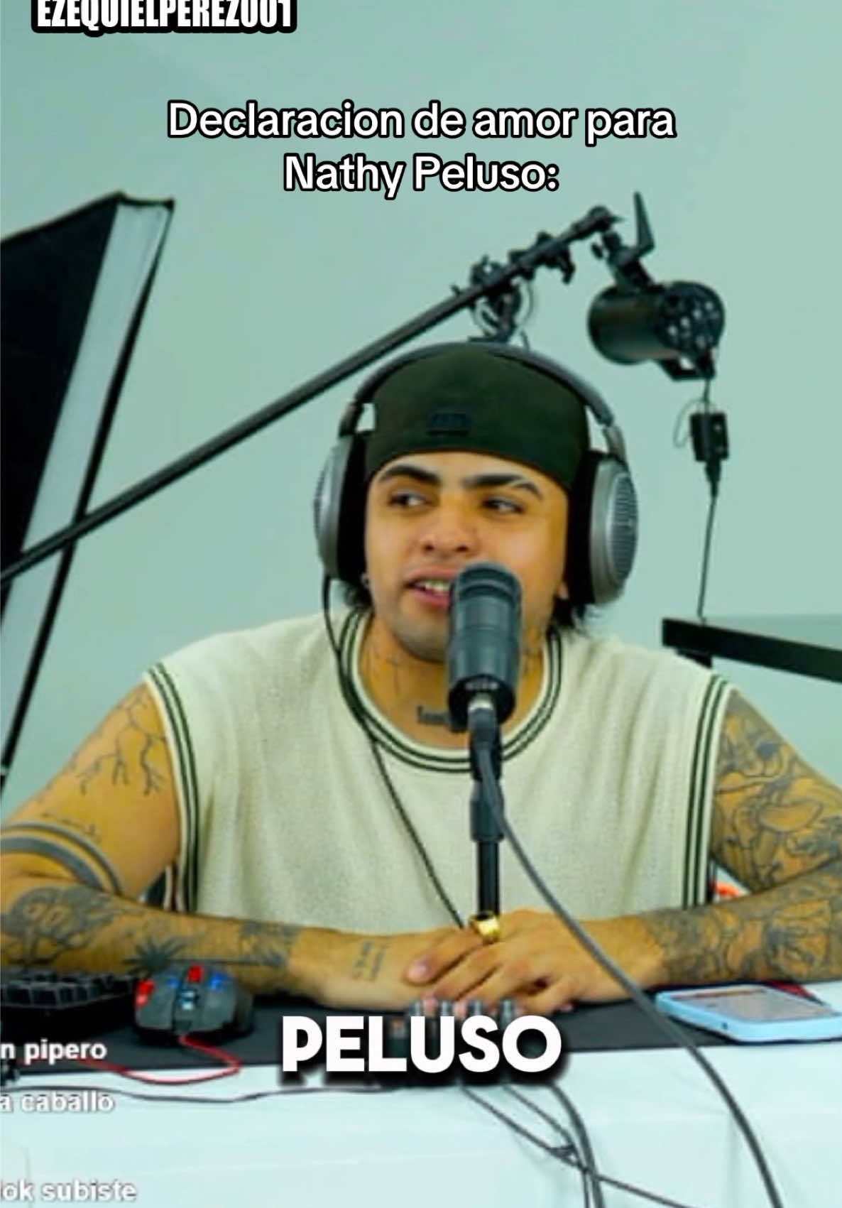 Declaracion de amor para @Nathy Peluso Te Esperamos en Corodoba!! ❤️ #stream #secarmundo #ezequielperez #paratii 