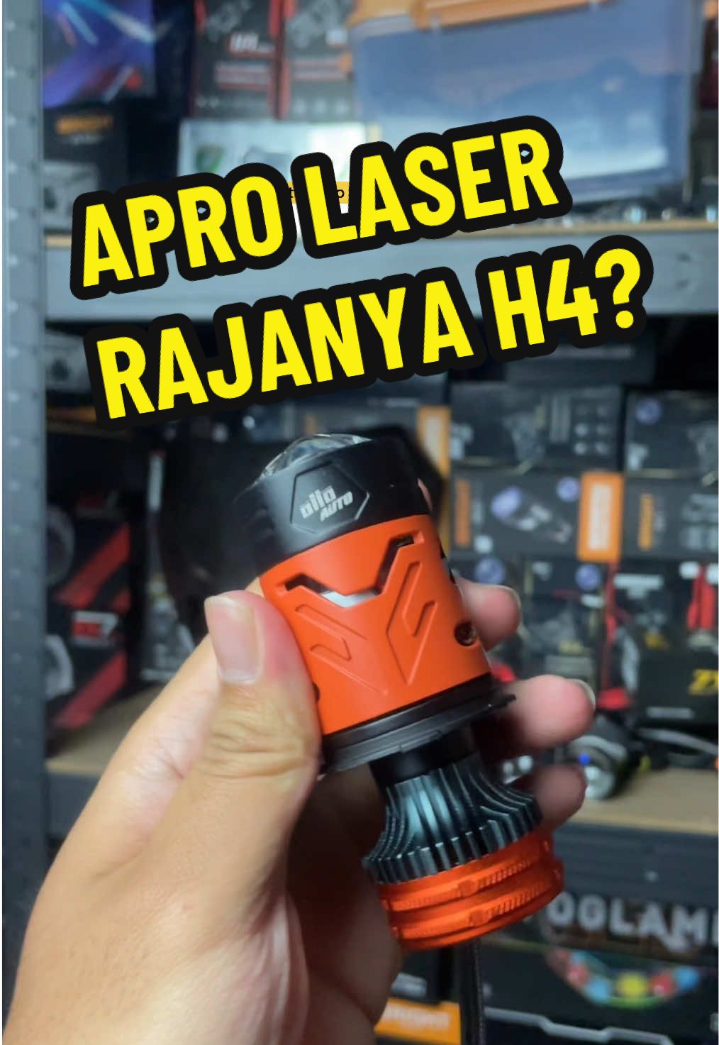 Otto Apro Laser memang begitu sih. Selalu ada gebrakannya 🔥 #ottoaprolaser #lampusoketh4 #minibiled #lampumotor #lampumobil