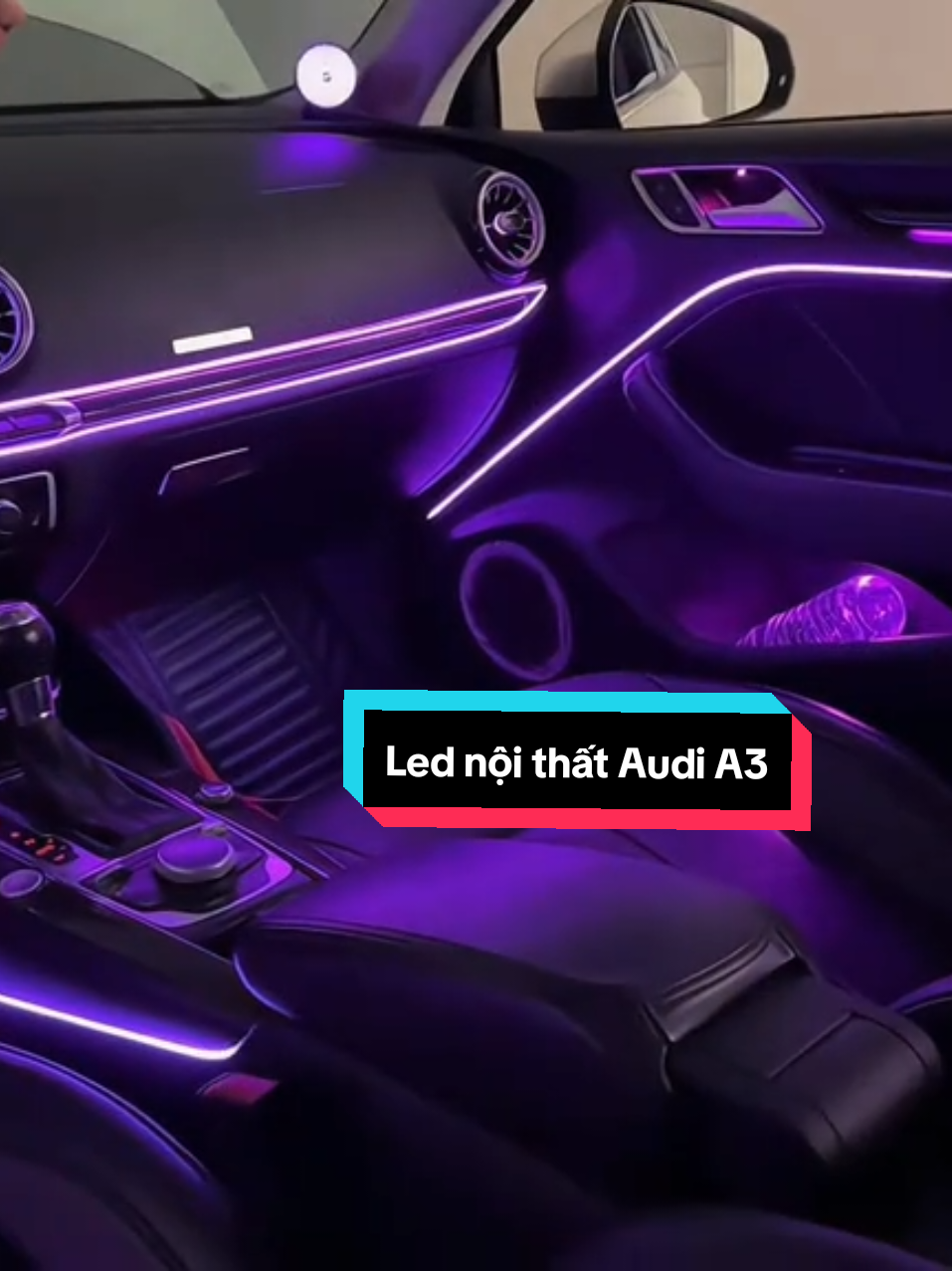 Led nội thất Audi A3 #supercarcare #sk_ambientlight #ledviennoithats2pro #audia3 