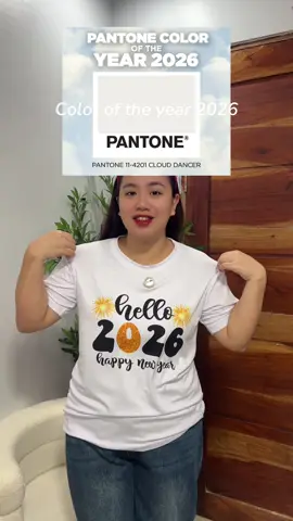 Pantone Color of the year Cloud dancer #clouddancer #coloroftheyear #whiteoutfit #outfitfornewyear #newyeartshirt 