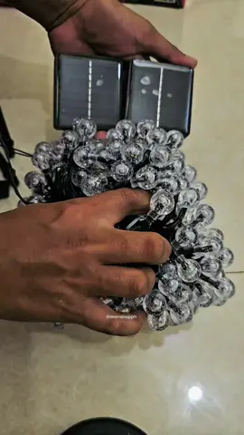 12M 100LED Solar String christmas  lights LED Garden Crystal Ball Waterproof String Lights Garden Decor #recommendations #viral #trending #fyp 