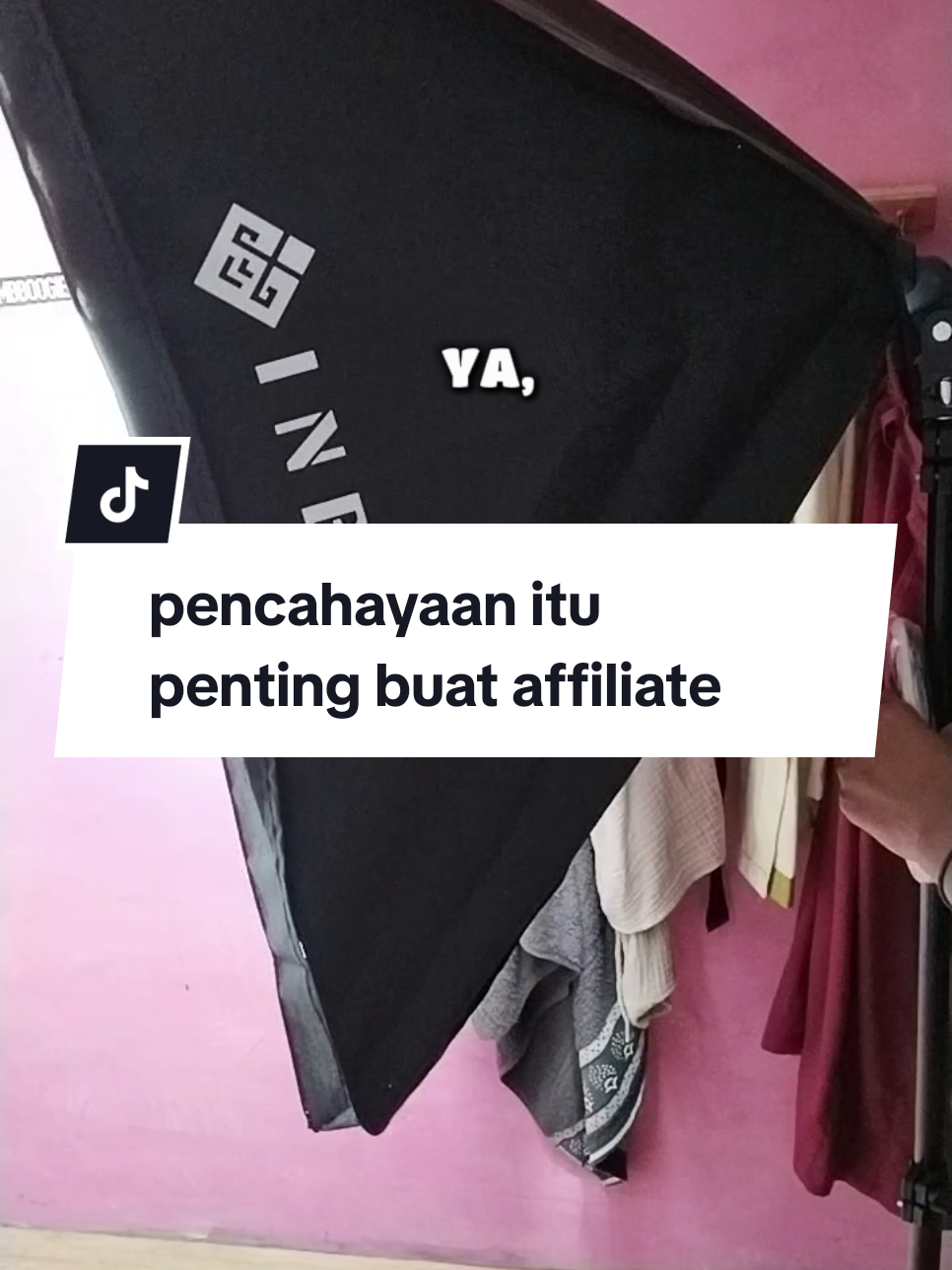 buat video jadi lebih jernih dari cerah, pencahayaan itu penting #inbexindonesia #softboxlighting #lighting #kreatortiktok #racuntiktok 