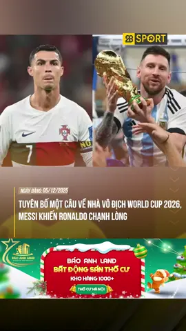 BẠN CÓ ĐỒNG TÌNH VỚI QUAN ĐIỂM CỦA MESSI?#theanh28 #28entertainment #28sport #messi #ronaldo #baoanhland #BdsBaoanhland #BaoAnhLand2025 #appbaoanhland