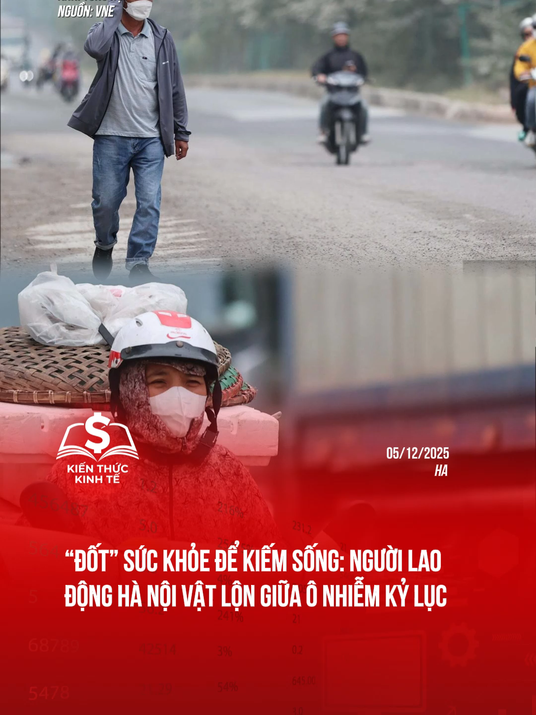 “Đốt” sức khỏe để kiếm sống: Người lao động Hà Nội vật lộn giữa ô nhiễm kỷ lục#taichinhkinhte #tiktoknews #onhiemkhongkhi #muusinh #hanoi #hanoinews #news