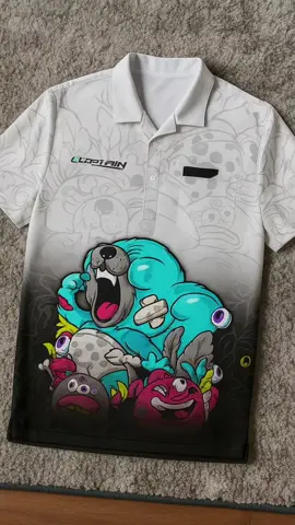 Kemeja Doodle Printing hitam Lengan Pendek Terbaru Baju Desain Unik#kemeja #premium #tiktokshop #gajiansale #fypage 