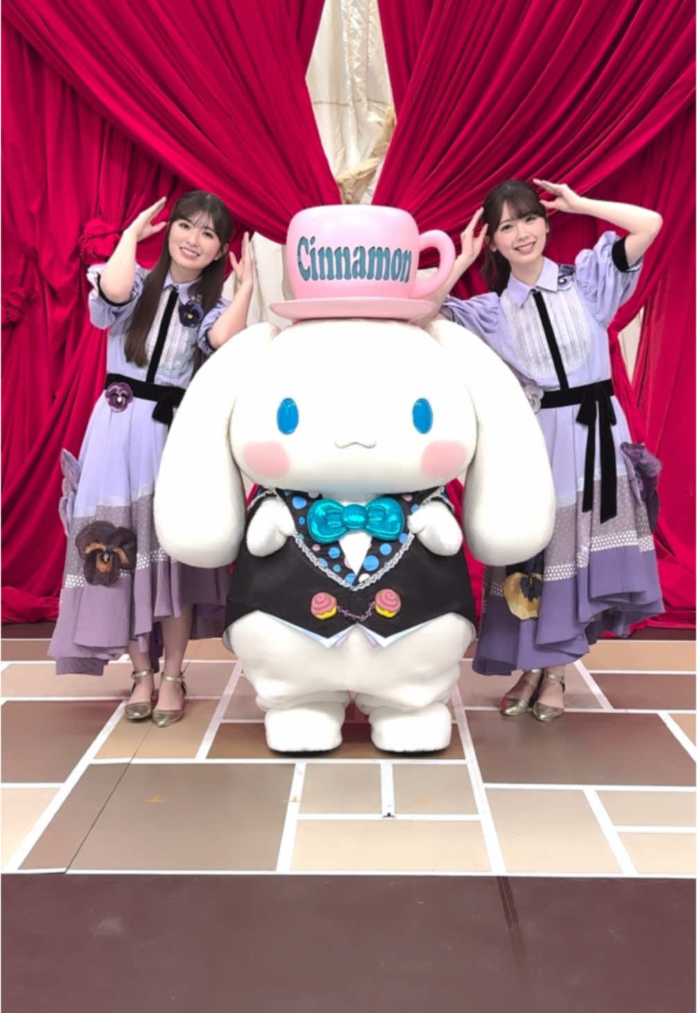 FNS歌謡祭で一緒にコラボしたシナモロールが「ビリヤニ」を一緒に踊ってくれました🫶 みんなも踊ってみてね🥰 @CINNAMOROLL/シナモロール【公式】  ©️'25 SANRIO　著作　㈱サンリオ #シナモロール #乃木坂46 #乃木坂46_ビリヤニ #井上和 #小川彩 #菅原咲月 #筒井あやめ