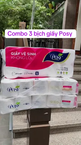Combo 3 bịch giấy Posy #xuhuongtiktok #giayvesinh #posy 
