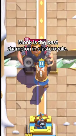 Monk is the best champion in clash royale. #clashroyale #clash #fyp #viral #monk 