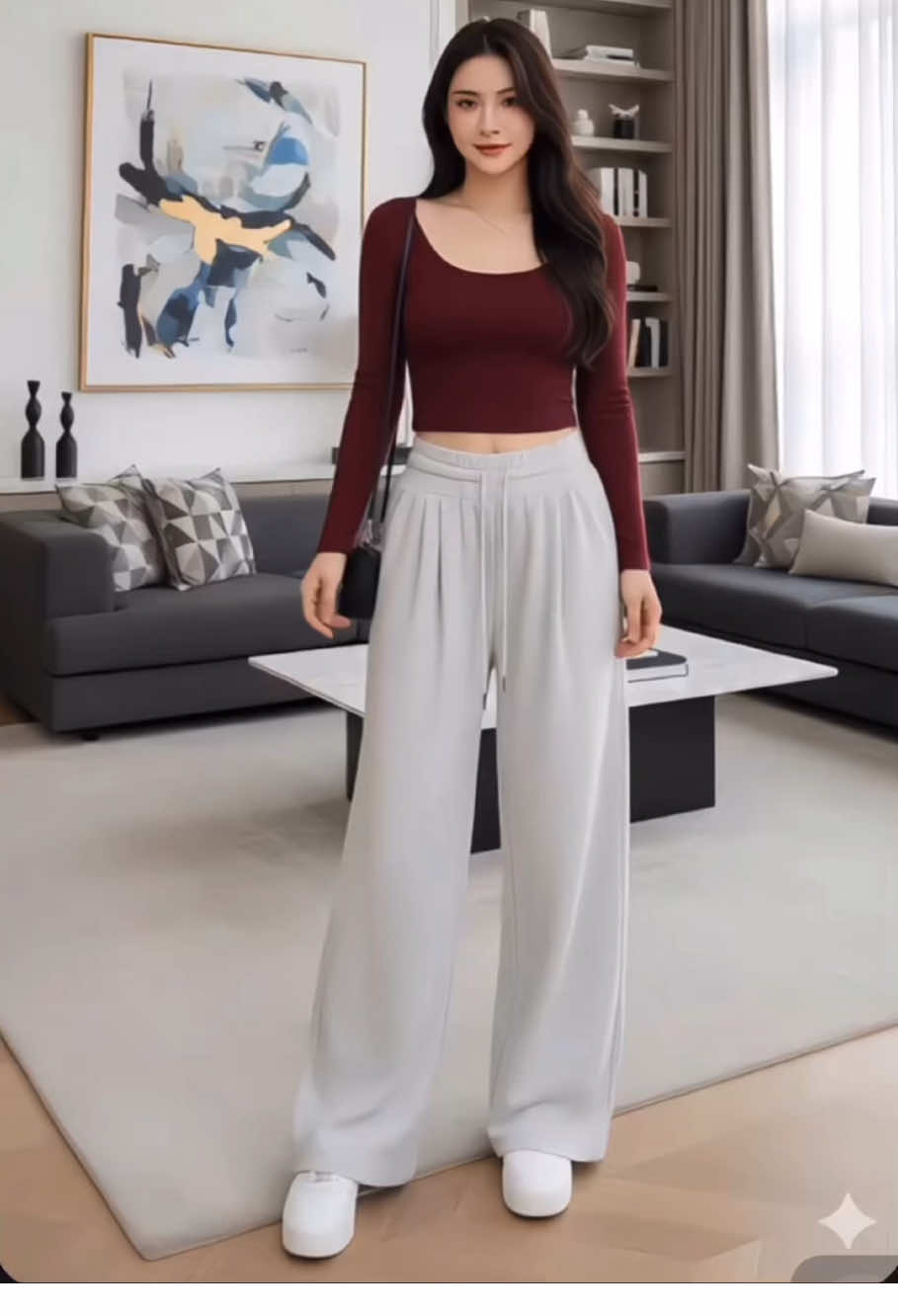 Quần nỉ ống xuông nữ năng động,trẻ trung, phong cách cho các chị em mặc hàng ngày #quan #quanni #thoitrang #thoitrangnu #fashiontiktok 