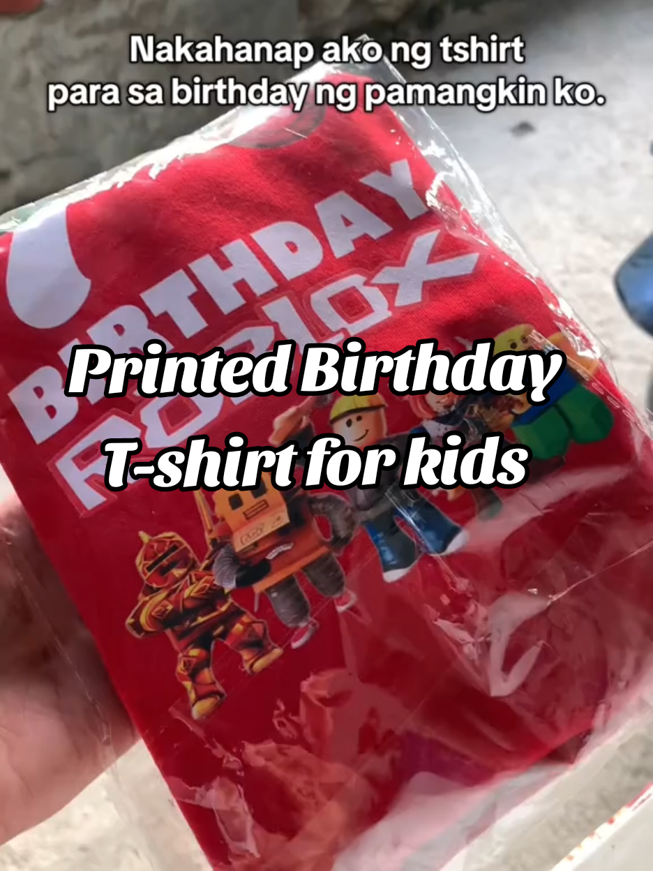 Ang ganda ng design at tela neto. #birthdaytshirtforkids #printedtshirtforbirthday #birthdayshirt 