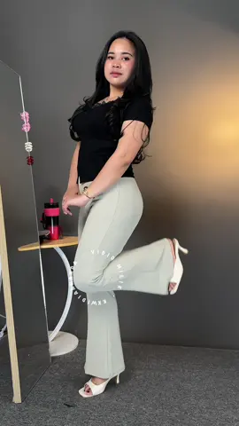 Rekomendasi flare pants bahan knit tebal #cutbray #celanapanjang #celanawanita #promoguncang1212 