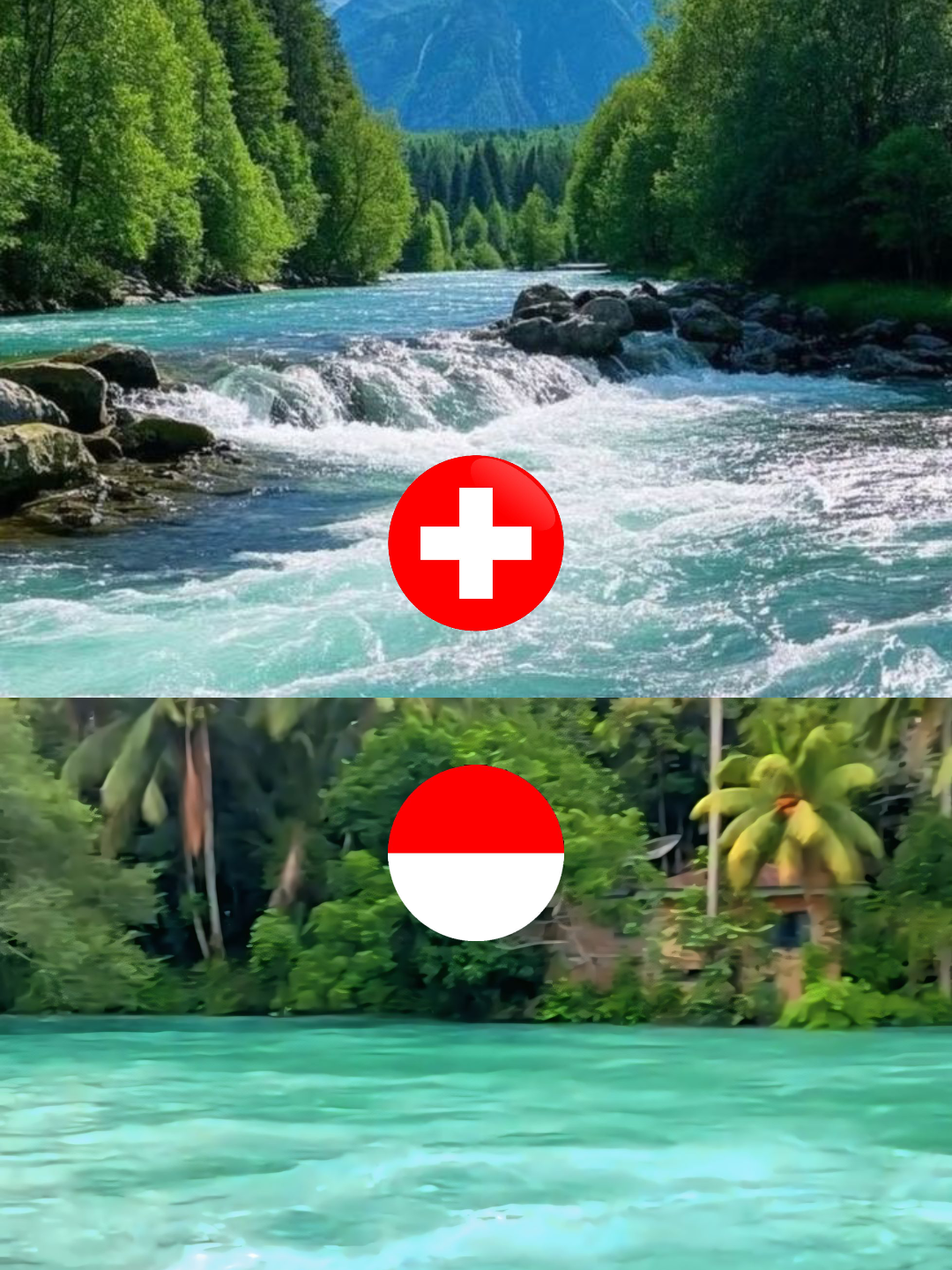 Airnya langsung berubah jadi biru jernih seperti yang ada di Swiss😱🤩 #prayforsumatera #respect #banjirbandang #fyp #masukberanda
