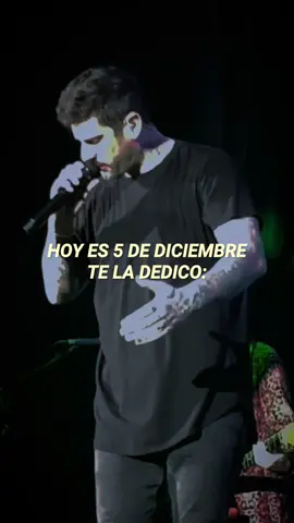Hoy 5 de diciembre te la dedico #5dediciembre #teladedico #lirycs_alleson #melendi #foryoupage 