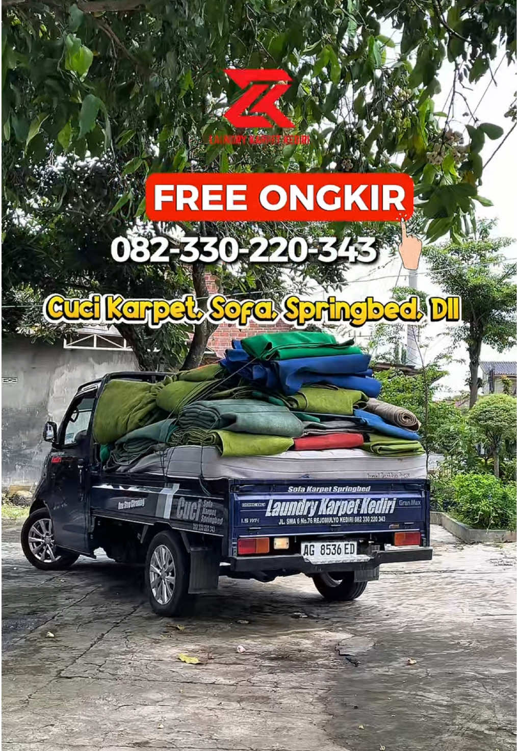 Langsung chat admin guys #laundry #cucikarpet #cucispringbed #cucisofa #freeongkir #kedirikota #laundrykarpetkediri #fyp 