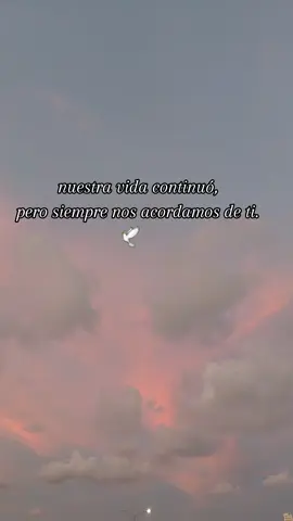 #nuestra vida continuó pero siempre nos acordamos de ti🕊🥹