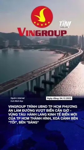 Cầu vượt biển Cần Giờ - Vũng Tàu sẽ do Vingroup triển khai (104 ngàn tỷ đồng)  🌉 Chiều dài 14km  🚗 Chỉ 10 phút nối 2 bãi biển này với nhau  TIMELINE 2026 - 2029 đi vào sử dụng  🛣️ Như vậy, khách đến Vinhomes Cần Giờ sẽ có lưu lượng theo 2 chiều là Tuyến Metro Bến Thành và Cầu vượt biển đến Vũng Tàu #vinhomes #vinhomescangio #cauvuotbiencangio #hatanggiaothong #viral 