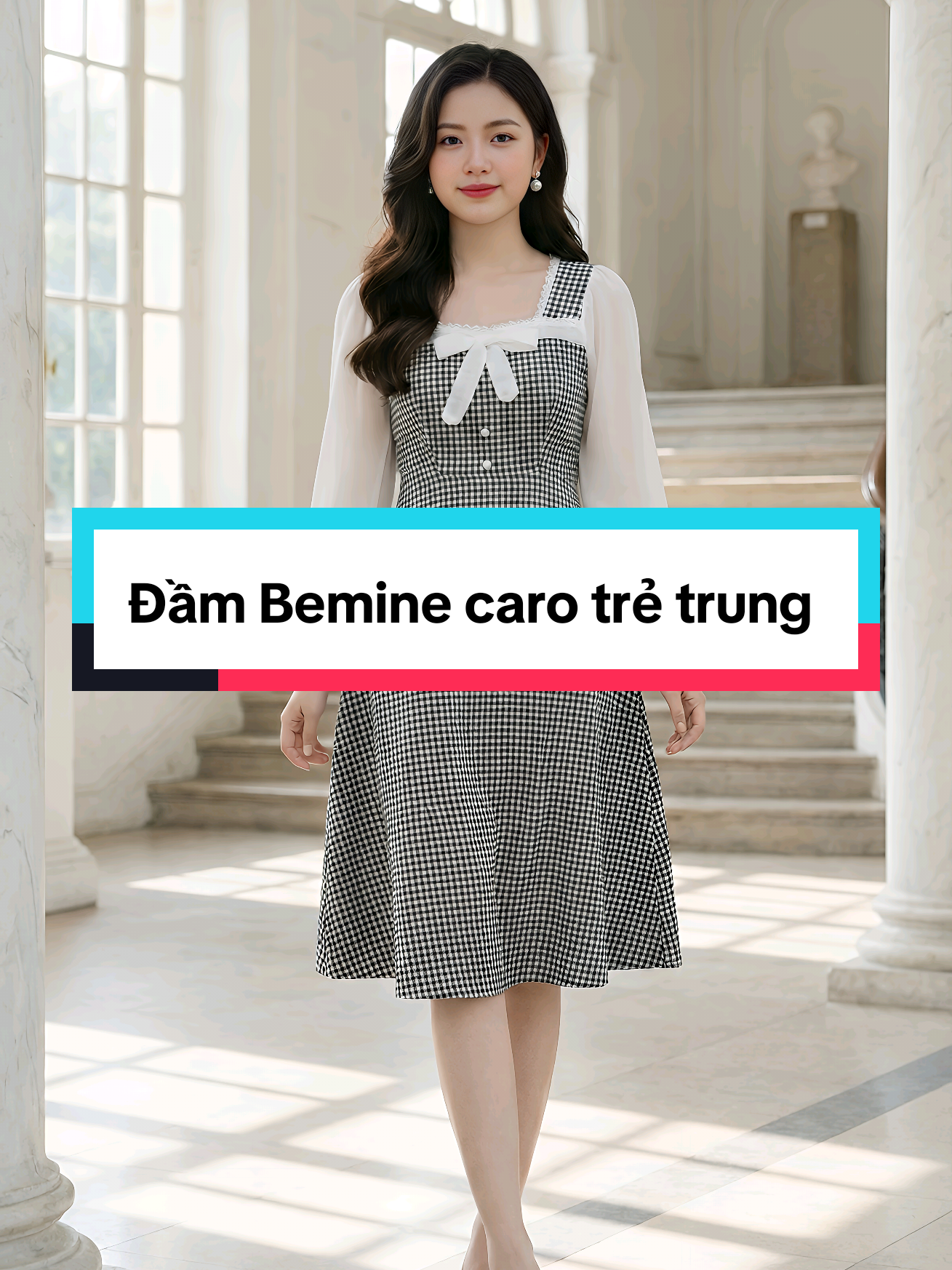 Đầm Bemine caro mẫu mới Tết 2026 #thoitrangcongso #dambemine #damthietke #macdepmoingay #tiemvaynhanang 