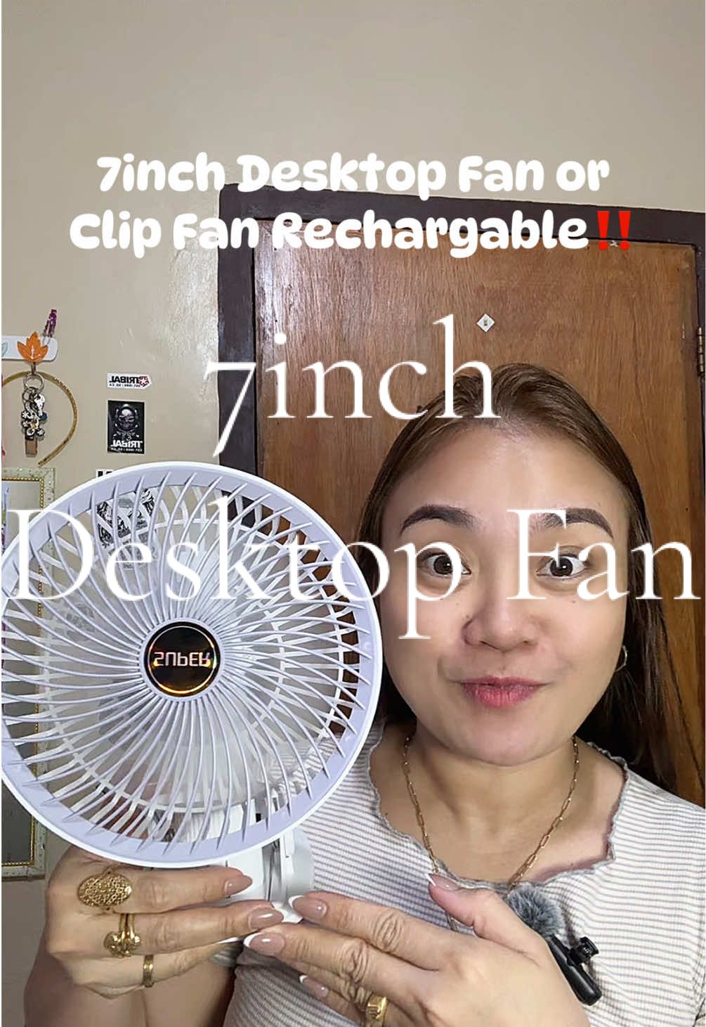 Get yours now✨ #clipfan #desktopfan #minifan #rechargablefan #electricfan 