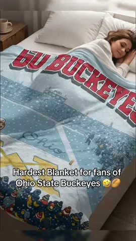 Best Blanket for Ohio fans  #brutus #brutuscrossoutm #ohiostatebuckeyesblanket #ohiostateblanket #brutusblanket 