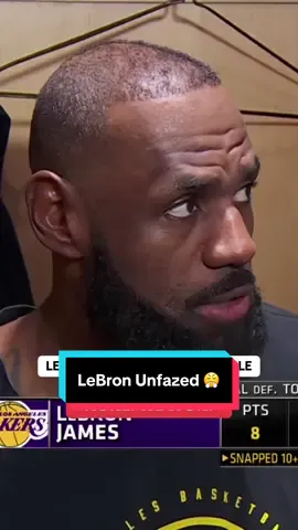 LeBron unfazed 😤 #NBA #Basketball #LeBronJames #Lakers 