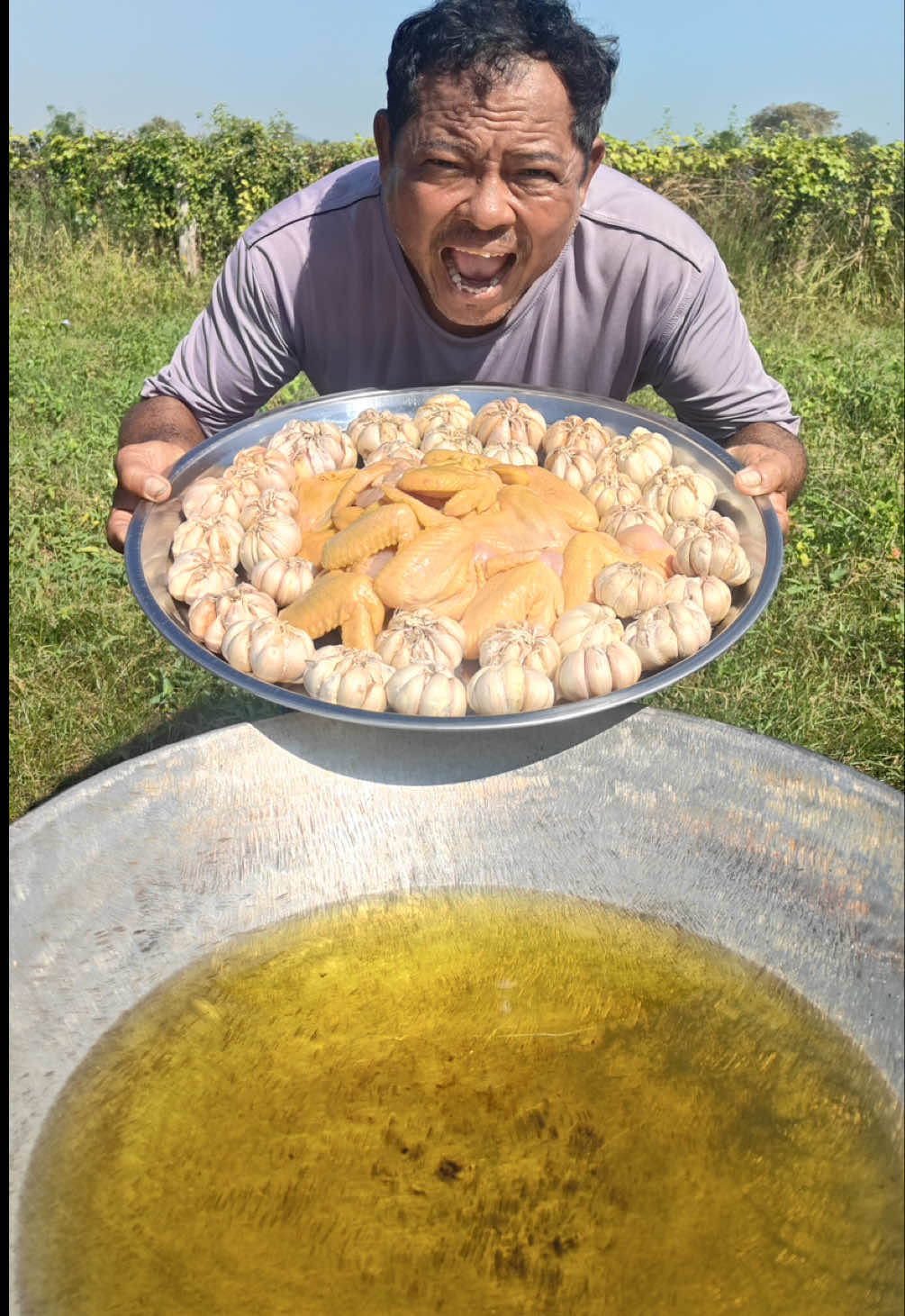 How to crispy garlic with chicken recipe #tiktokfood #crispy #yummy 