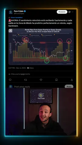 04/12/2025: Rebote #alcista en camino! El #mercadocripto está sano! #santiment #binance #bitcoin #btc #trading #etf #cripto #ath #bullrun #2025 #xrp #ethereum #solana #defi #ripple #purocripto #noticiascripto #stablecoins #memecoins #rwa