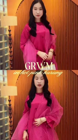 GRWM theme pink ✨🙈 . Heritage Raya 2026 baru je officially launched semalam dan vibe dia memang meriah habis! ✨ Korang dah pilih belum design mana yang korang aim? Semua colour trending 2026 memang buat pening nak pilih satu je. . #asikinahmadoffical #fypppppppppppppppppppppppp #asikinahmadraya2026 #preraya #fyp 