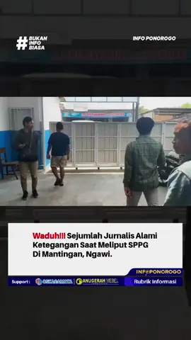 SPPG MANTINGAN ANGET LUR!  Sing lagi anget saperangan wartawan gegeran karo salah siji wong lanang nalika arep ngliput utawa kongpirmasi babagan perkara kracunan MBG ning salah sijine SPPG Mantingan, Ngawi. Kahanane rodok panas kober kiteran malah arep dibandhem barang.  Piye ngene iki jale, muga-muga ora kedaden meneh  ya cah apa meneh ning kene.  🎥: sc Ari Hermawan, Suara Indonesia #mbg #ngawi #infoponorogo #fyp #viral 