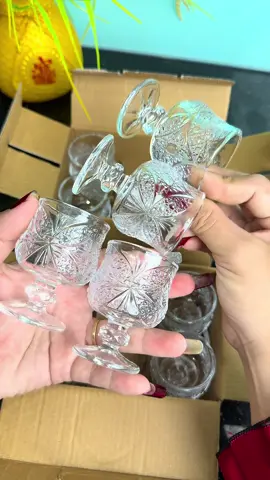 Bộ 12 ly thủy tinh pha lê uống trà 99k miễn ship #emkieutaphoa #lythuytinh #lythuytinhphale #12lythuytinh #lyuongtra 