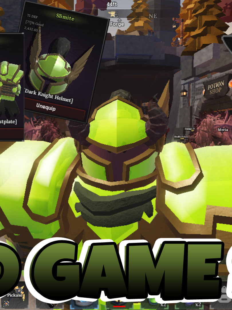 Slime Set Armor for Mid Game in The Forge! Roblox #roblox #zioncalebtv #fyp #theforge