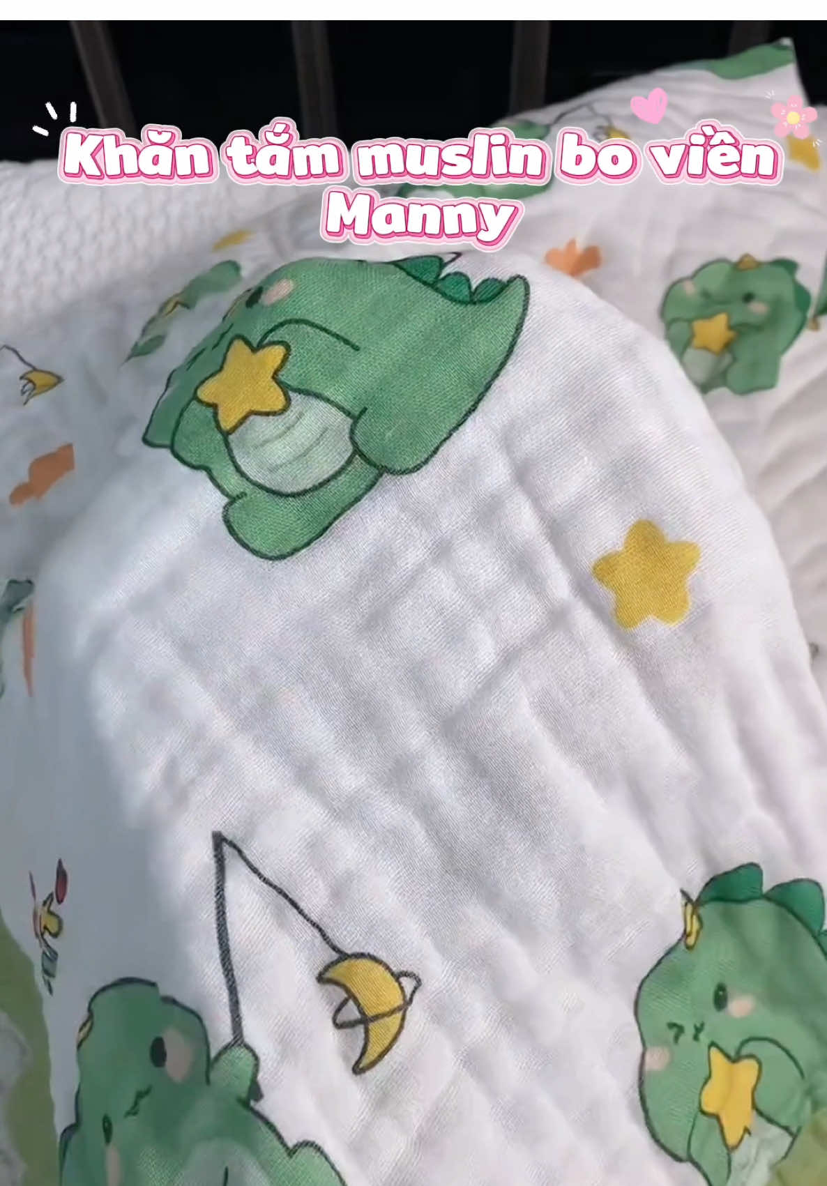 Chiếc khăn tắm bo viền Manny khiến mẹ yêu ngay từ cái nhìn đầu tiên #manny #khantamchobe 