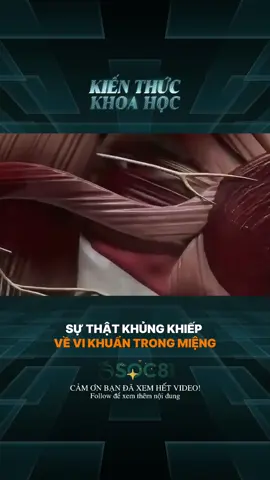 Sự Thật Khủng Khiếp Về Vi Khuẩn Trong Miệng #LearnOnTikTok #kienthuc #khoahoc #cuocsong #xh 