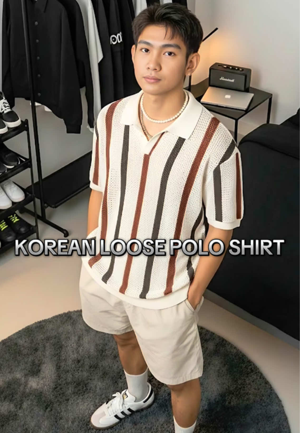 Korean Loose Polo Shirt - Perfect christmas outfit and casual outfit #poloshirt #poloshirtoutfit #mensfashion #mensoutfit #koreanoutfit 