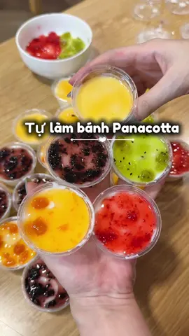 Tự làm bánh panacotta sieu đơn giản tại nhà nè, set này làm 50 hũ nha #banhpannacotta #tulambanhtainha #lambanh 