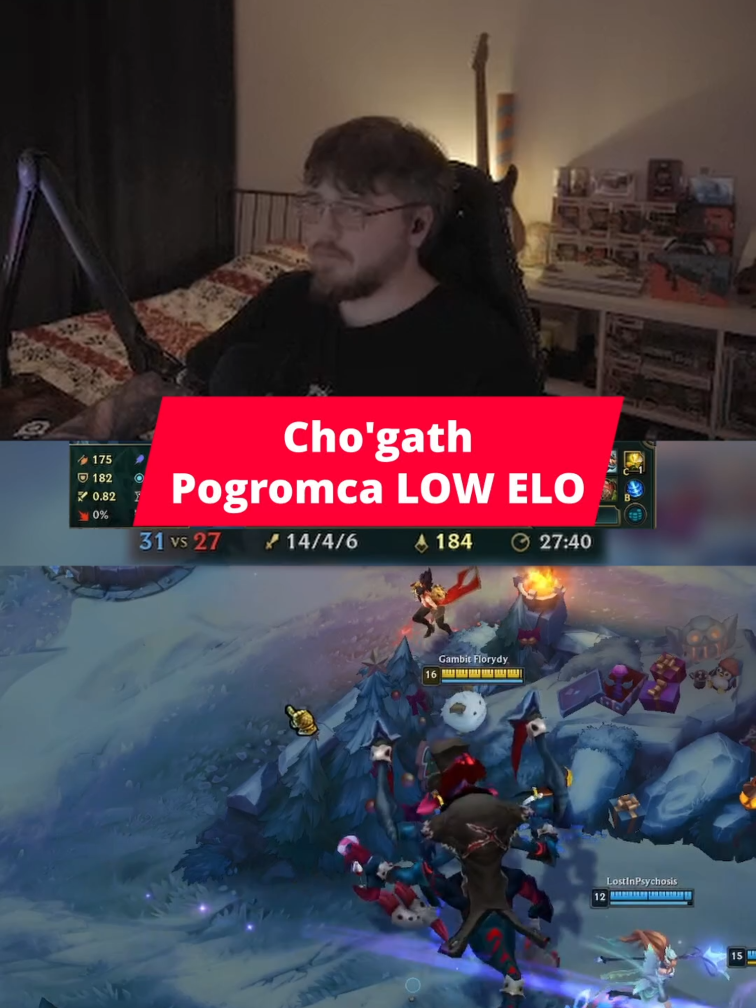 Cho'gatch free LP obiecuje #leagueoflegends #gambit #chogath ##twitch #gambit