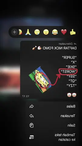 emg ada ya orang yang cn pake worst yang gk kenal aku ^^