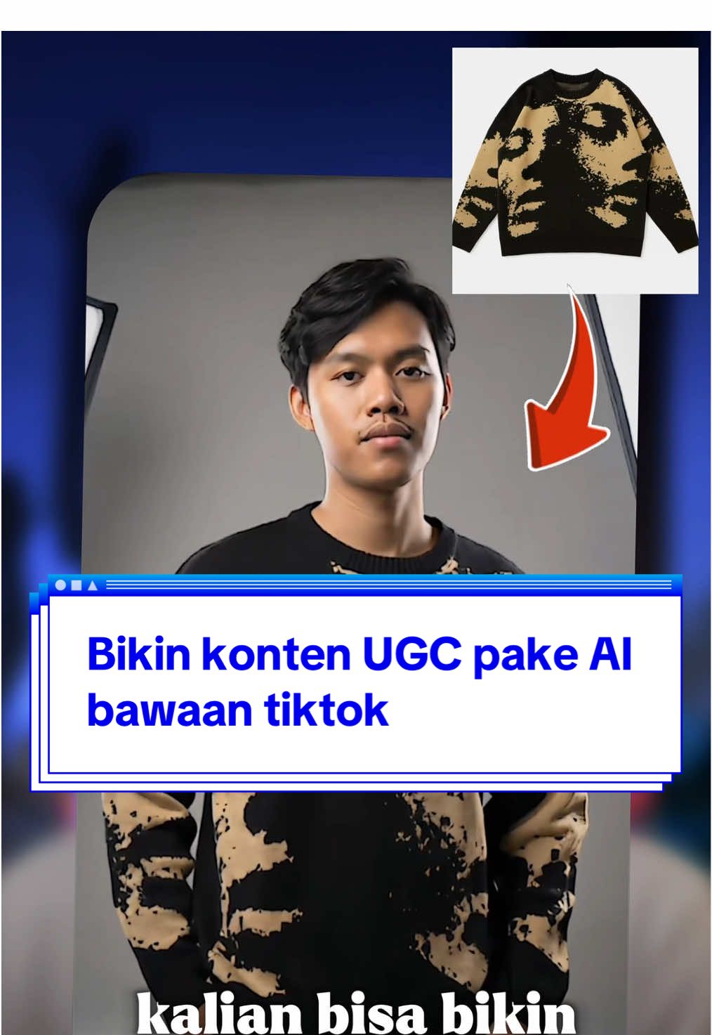 Cara bikin video UCG fashion buat affiliate atau promosi produk gratis pake AI bawaan Tiktok