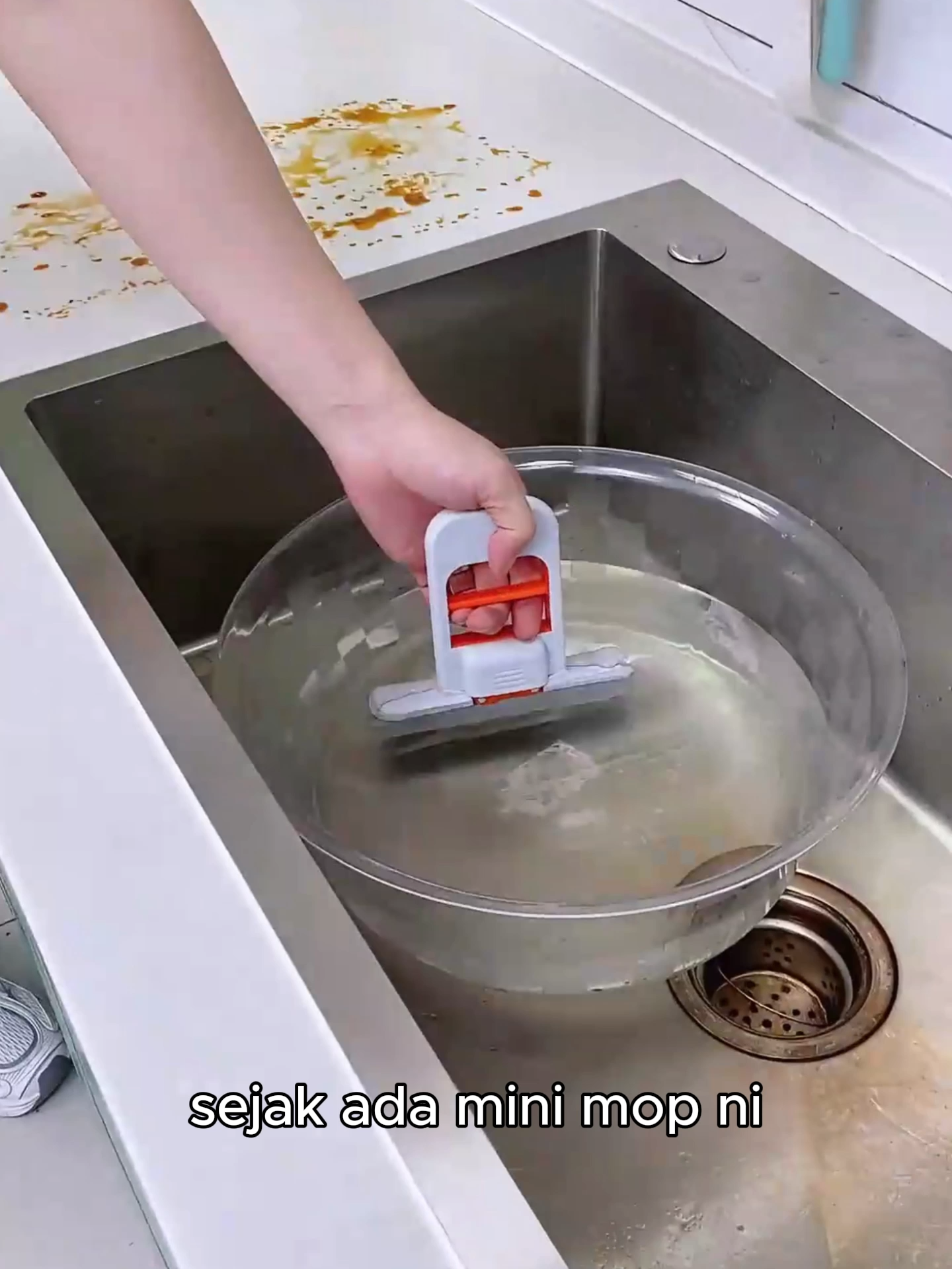Mop mini sekali lap terus bersih, kain lap boleh pencen! Diskaun 60% sekarang#mopmini #Dapur #Meja #Bilikair #Sinki #Kaca #Pembersihkaca #alatpembersih #mudahbersih