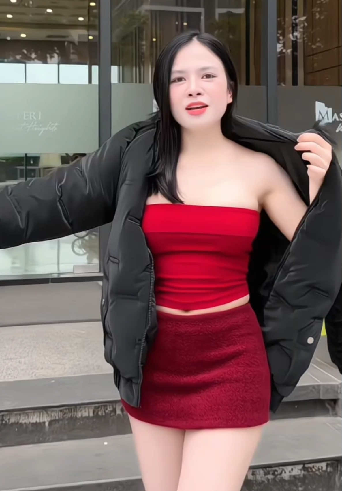 Áo khoác phao nam nữ mũ lông