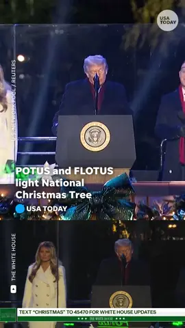 The National Mall's looking a little brighter after President Donald #Trump and First Lady #MelaniaTrump lit the National #Christmas Tree — a tradition that began in 1923. Country: United States of America